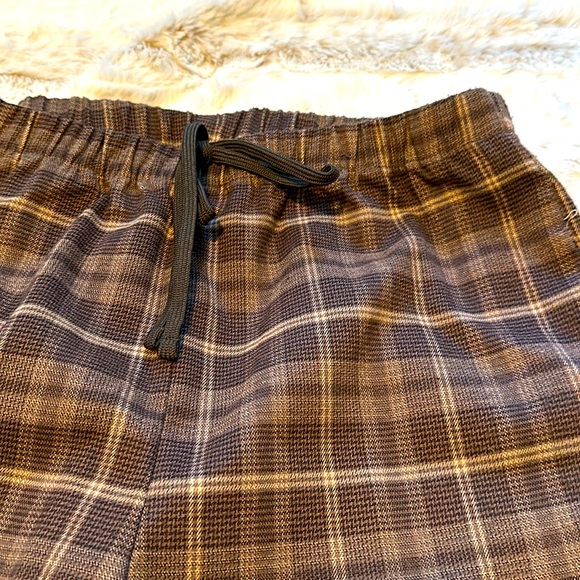 Brown plaid relaxed pants - Picture 2 of 3